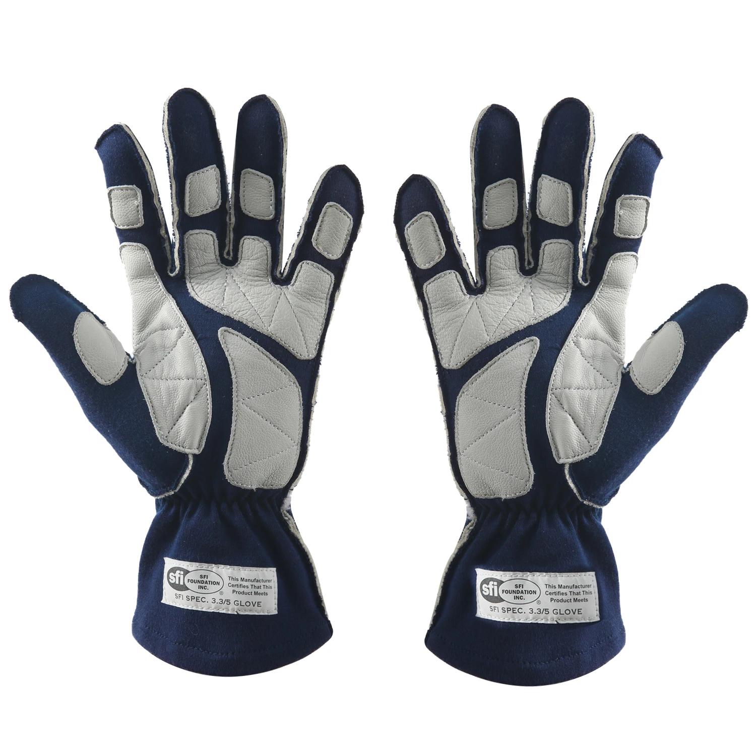 Certified SFI 3.3/5 Customize Logo Flame Resistant  Auto Racing Safety Driving Gloves Genuine Leather