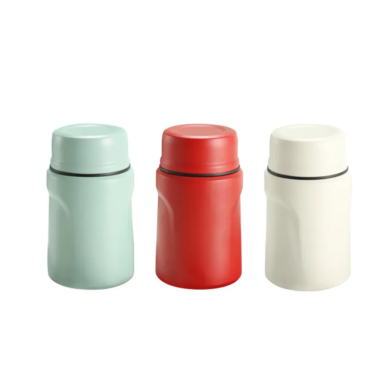 Credrink Stainless Steel Insulated Food Flask Jar Portable Double Wall Food Flask Stainless Steel Box Lunch