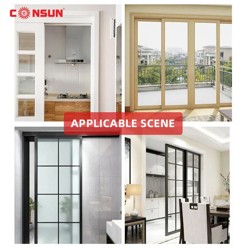 Stainless Steel Hanging Wardrobe Door Sliding Wooden Shower Glass Door Wheel Roller SR666-W