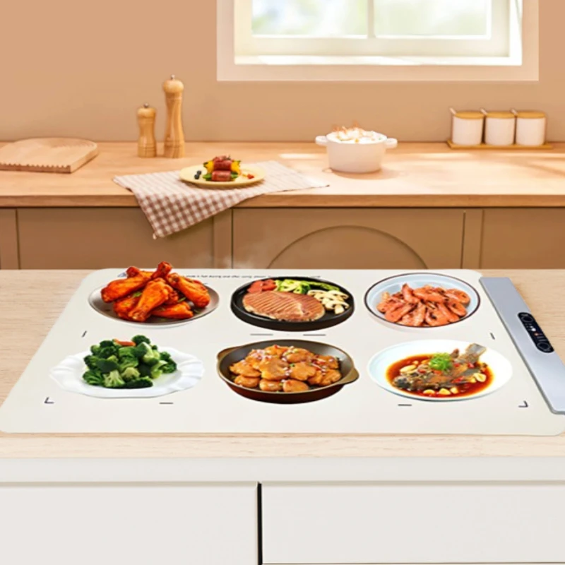 Household use foldable silicone food warming tray digital control 150~400W modern design