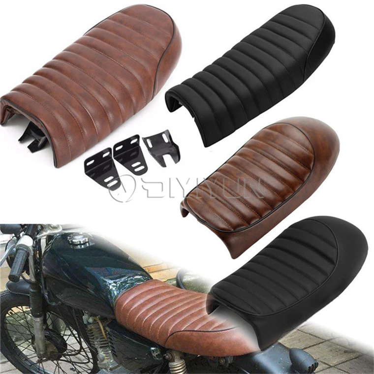  53 см универсальное мотоциклетное сиденье Cafe Racer винтажное седло для Honda GN125/GN125H/125-8/125-4 CB350 Suzuki Kawasaki