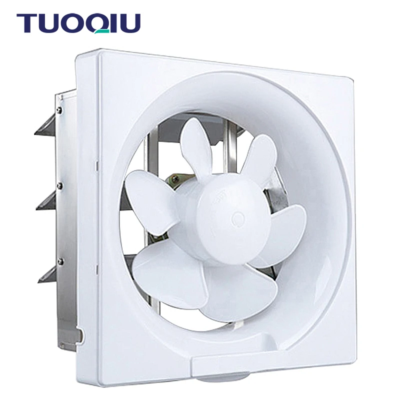 Cheap Square Toilet Bathroom Kitchen Smoking Room Half Plastic Air Extractor Ventilation Fan Axial Flow Auto Shutter Exhaust Fan