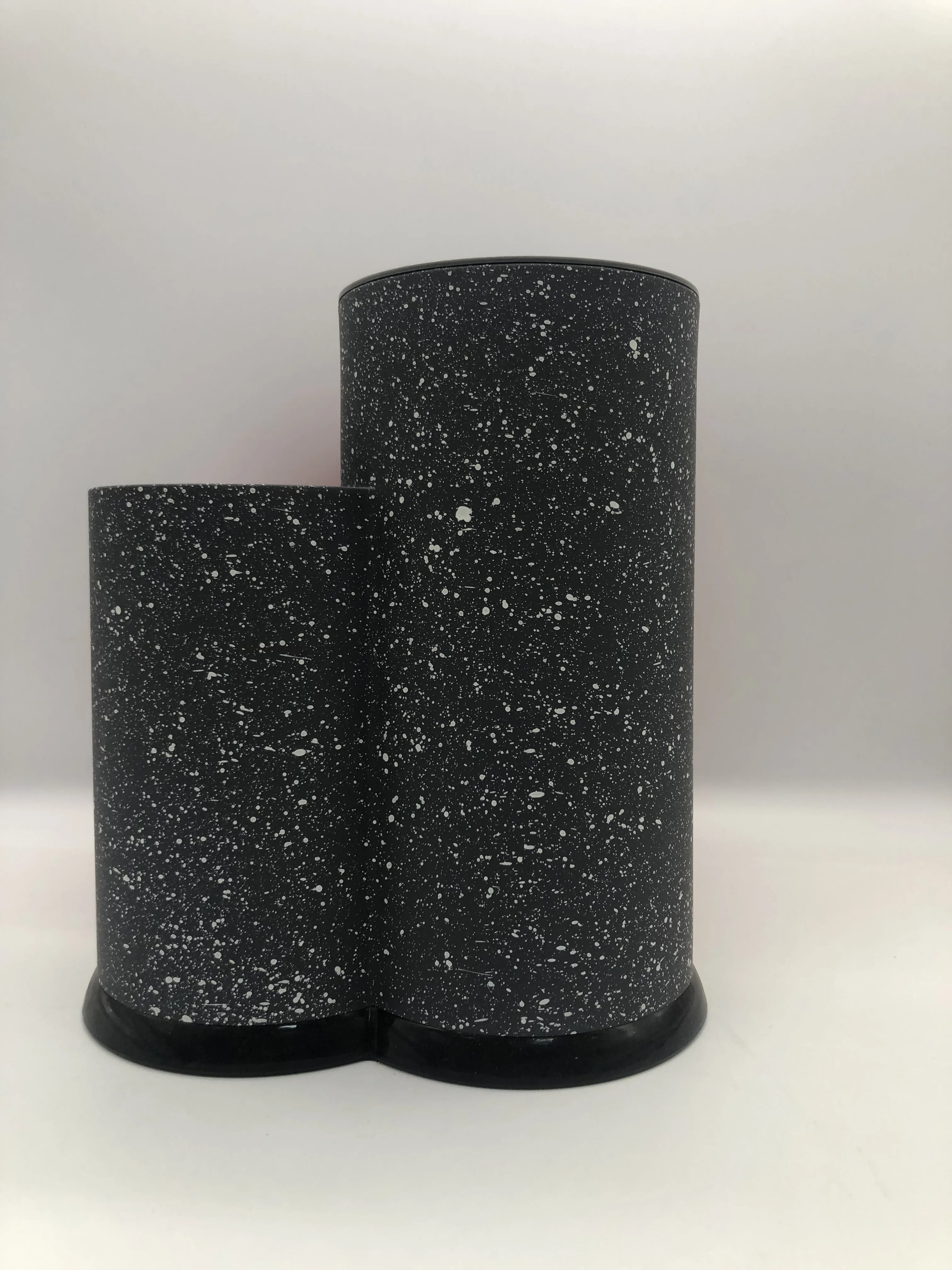 
Factory Custom 2 In 1 kitchenware Scissors Storage Knife Holder Plastic Knife Block Storage Bucket 