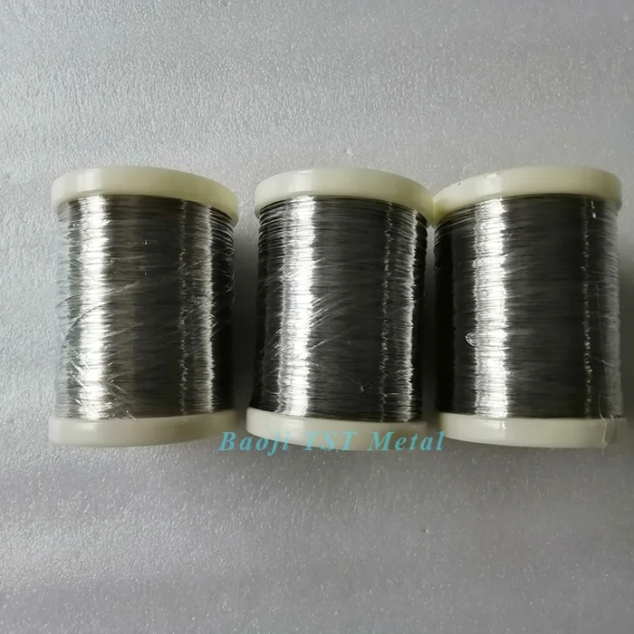 Bright surface titanium wires