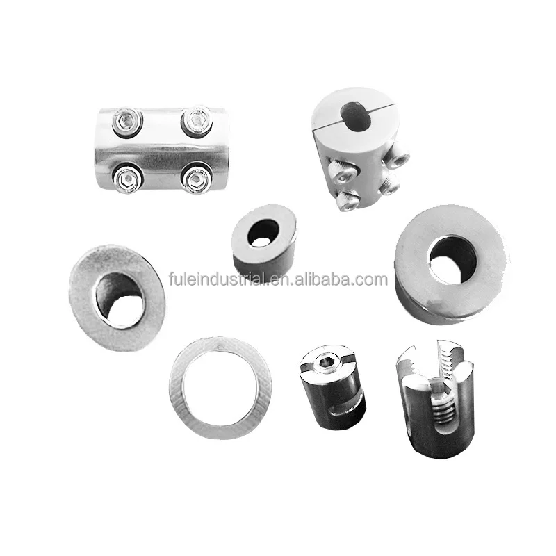 Garden hardware Round Beveled Washer with fillister silver 304 316 stainless steel ferrule Durable clip cable clamp