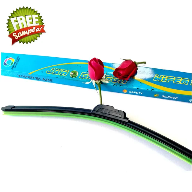 Бесплатные образцы основных продуктов популярные плоские мягкие универсальные стеклоочистители типа банан для 14 ~ 26 дюймов с графитовым покрытием