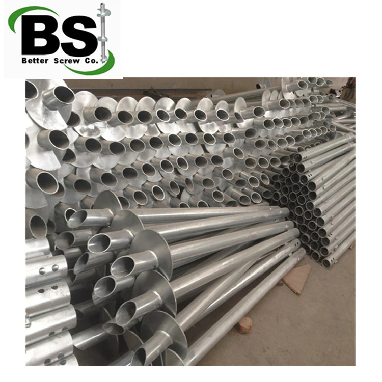 Footbridge Foundation Build Round Helical Pile Screw Pile Support Work
