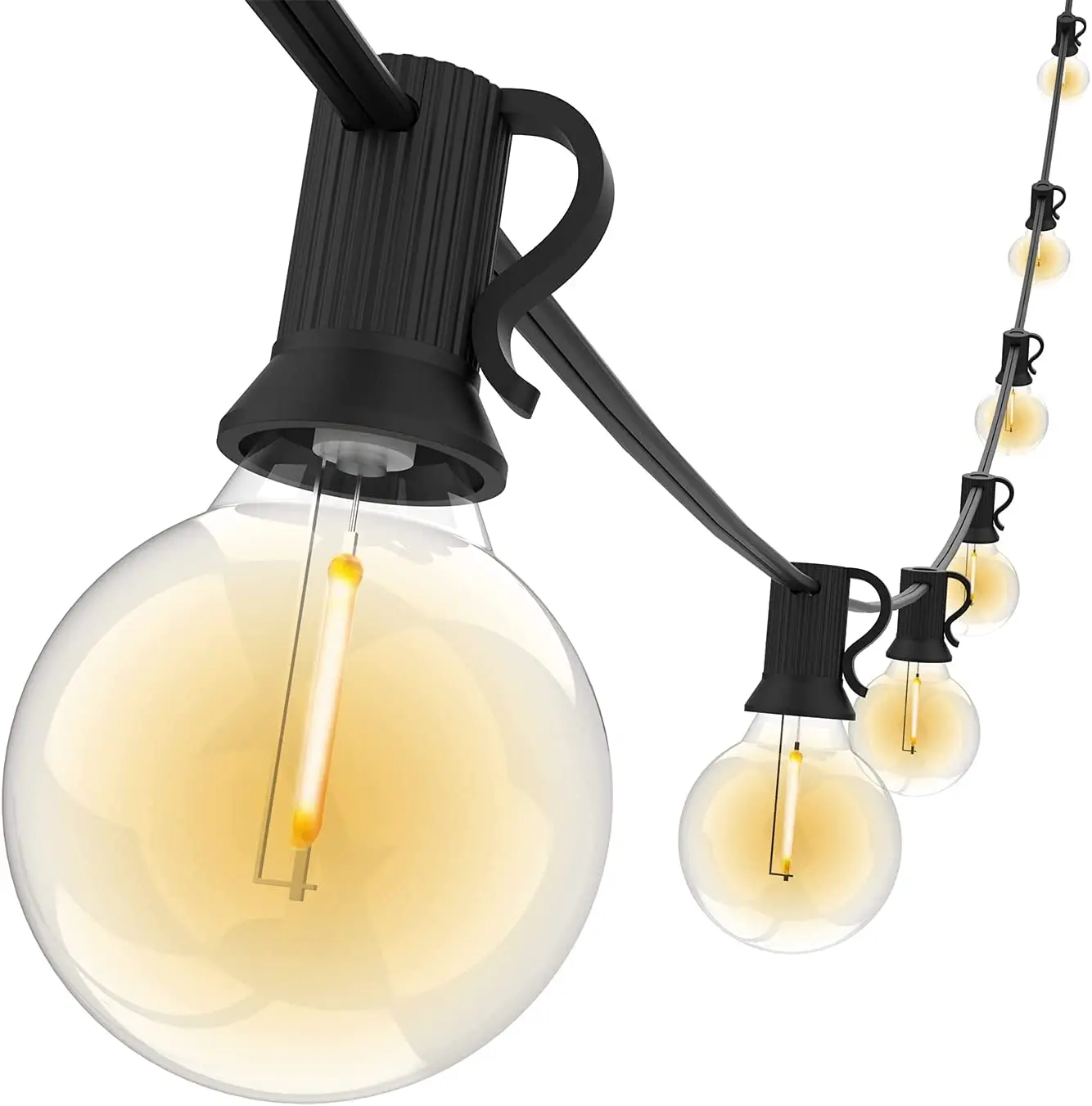 Manufacturer Best Selling 50Ft G40 LED Patio String Light Outdoor Garland Lighting New Year Party Garden Garlands Decorate