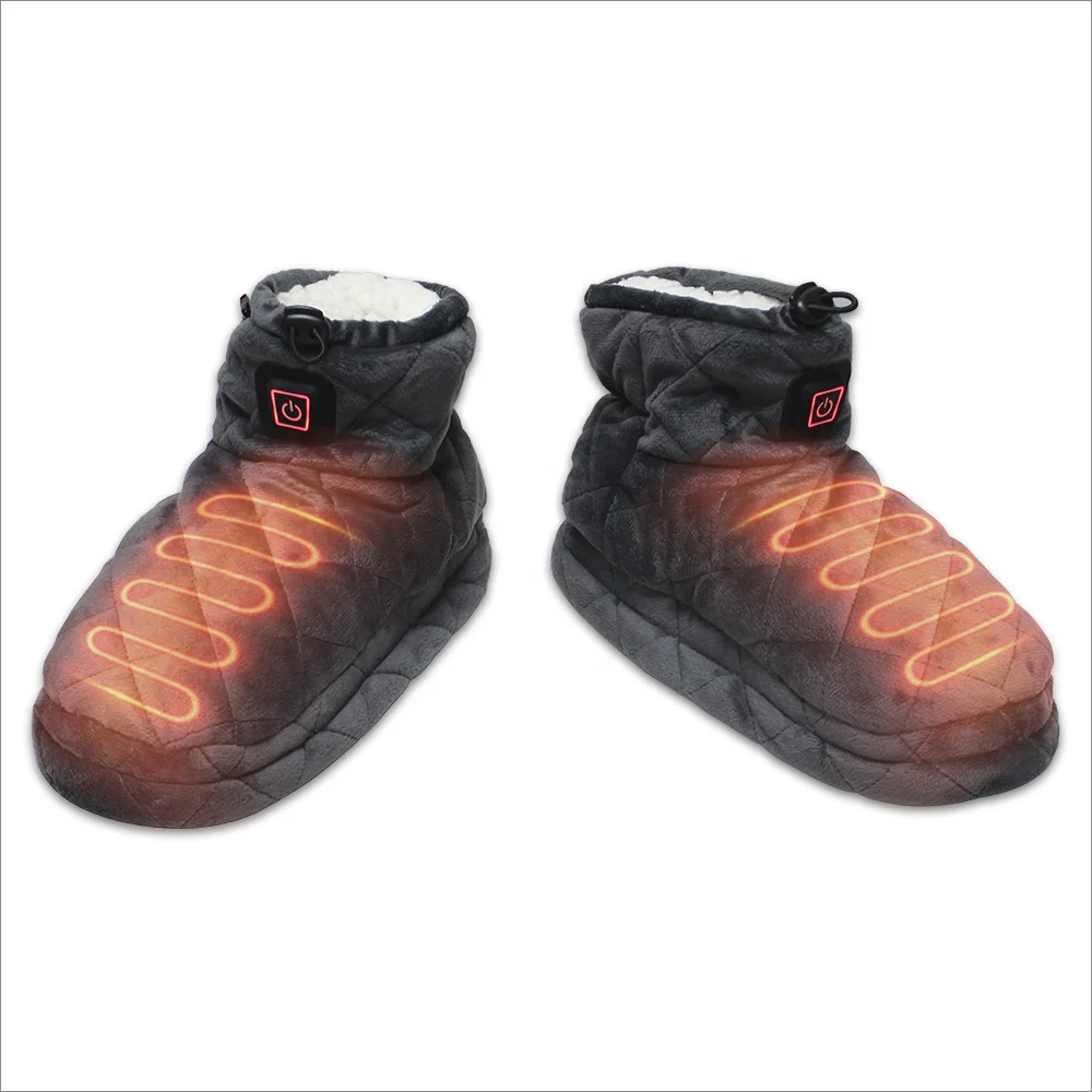 Far Infrared USB Heated Foot Warmer Shoes Heating Boots Slippers