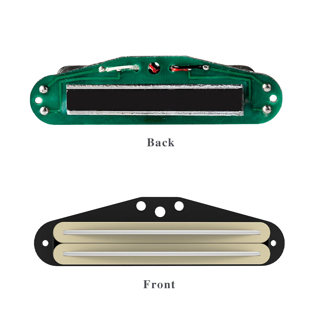 NAOMI Dual Mini Rail Humbucker Single-Coil-Sized Guitar Humbucker Pickup Ceramic Bar Magnet For Electric Guitar