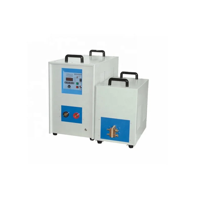 Honghe  IGBT Aluminium Melting Rotary Furnace Aluminum Induction Melting Furnace High Frequency Induction Heating Machine