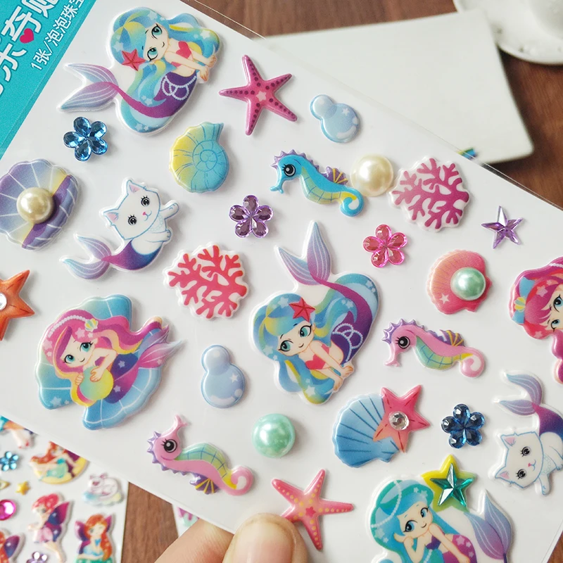 lovely 3D foam animal cartoon kids puffy sticker custom for DIY Scrapbook
