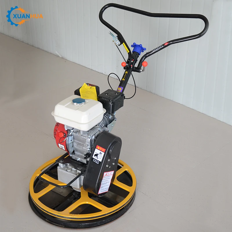 automatic hand push concrete finishing trowel cement big power trowel machine