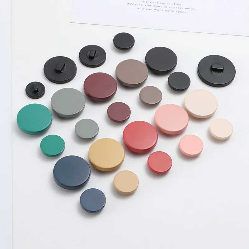 Shank Matte Black OEM Color Flat Designer Resin Plastic Suit Jacket Coat Button for Blazer Clothing