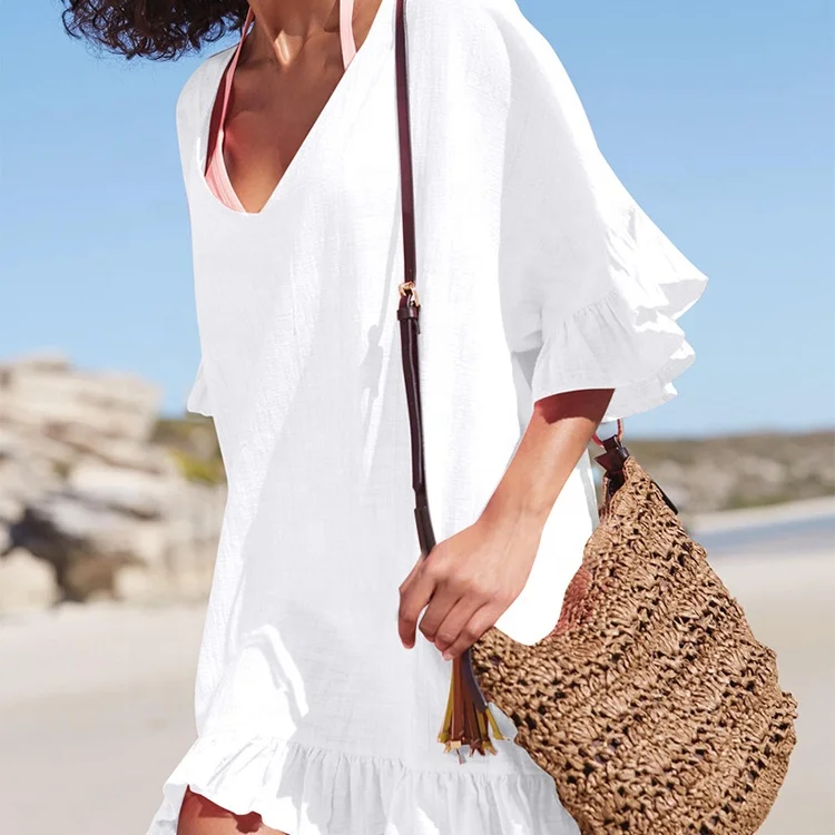 
Hot Sale Factory Direct Summer One-piece Women Breathable Crochet Dress Beachwear Dresses With High Quality 