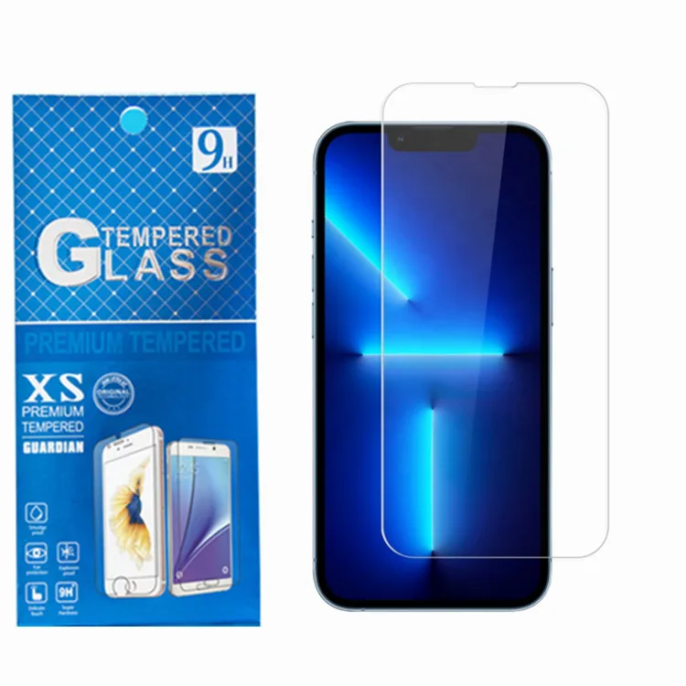 2.5D 0.3MM 9H Mobile Tempered Glass Screen Protector For Iphone 14 Pro Max 13 12 Mini 11 XR 6 7 8 Plus