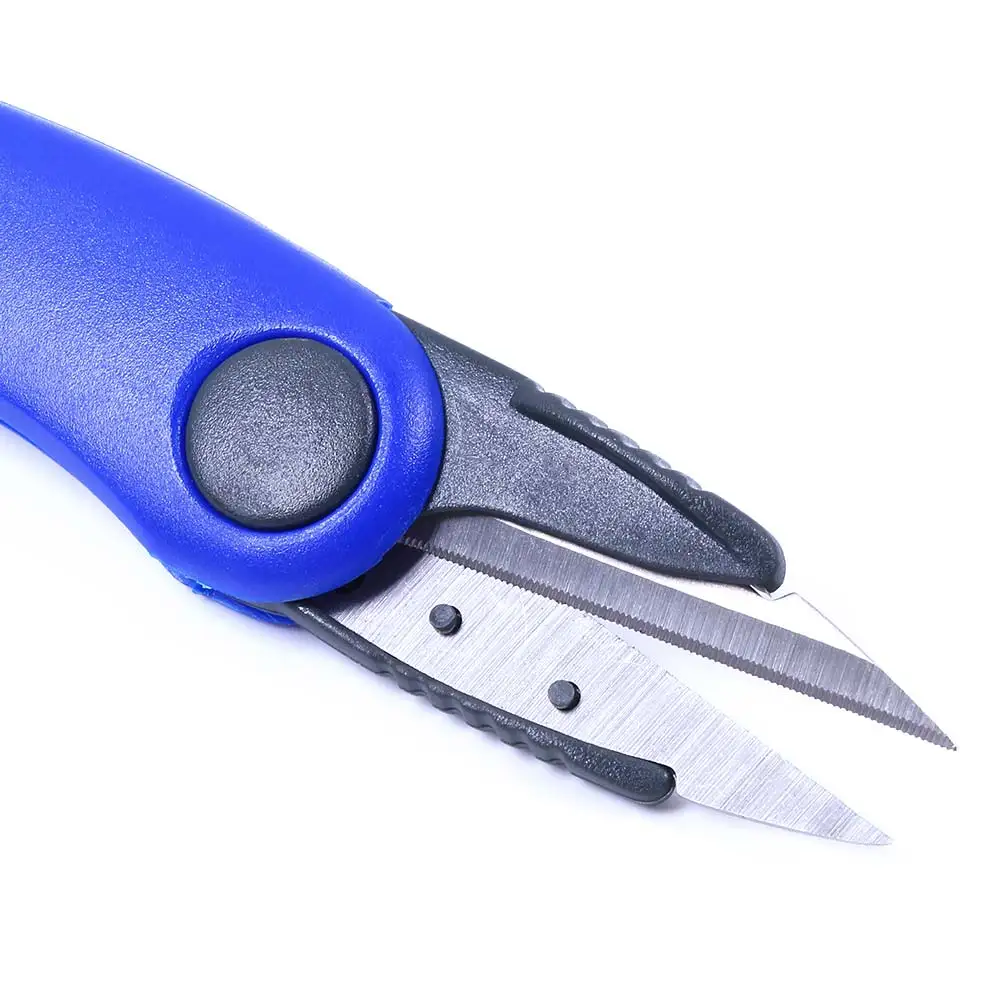 12CM Foldable Fishing Scissors Fishing Line Cutter Shrimp-shaped Stainless Steel Scissors