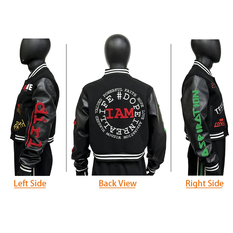 DCY University Jacket For Custom Women Baseball Jackets,Women Custom Letterman Jackets,Wholesale Blank Womens Varsity Jackets