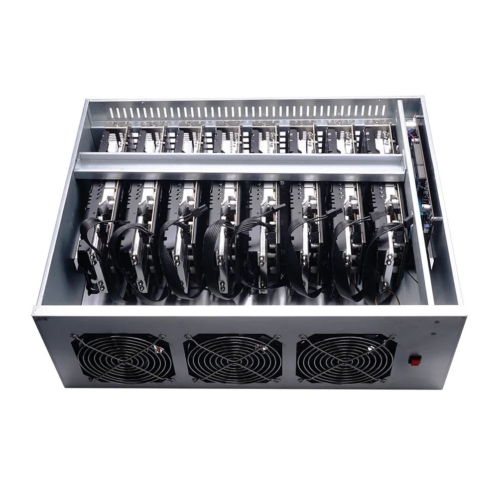 Lianli/OEM 8gpu Горнодобывающий корпус материнская плата для ETH майнинга биткоинов рамки rig