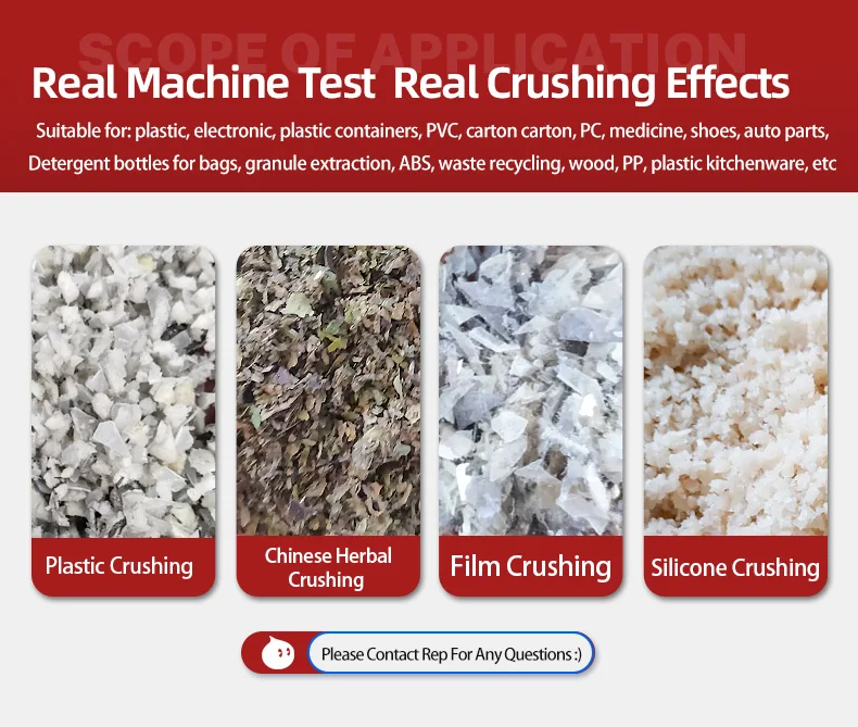 3HP PQ-ZL180 PengQiang ZiLi Recycling Shredder Plastic Bottle Crushing Machine Waste Plastic Mill With 100KG/H Plastic Mill