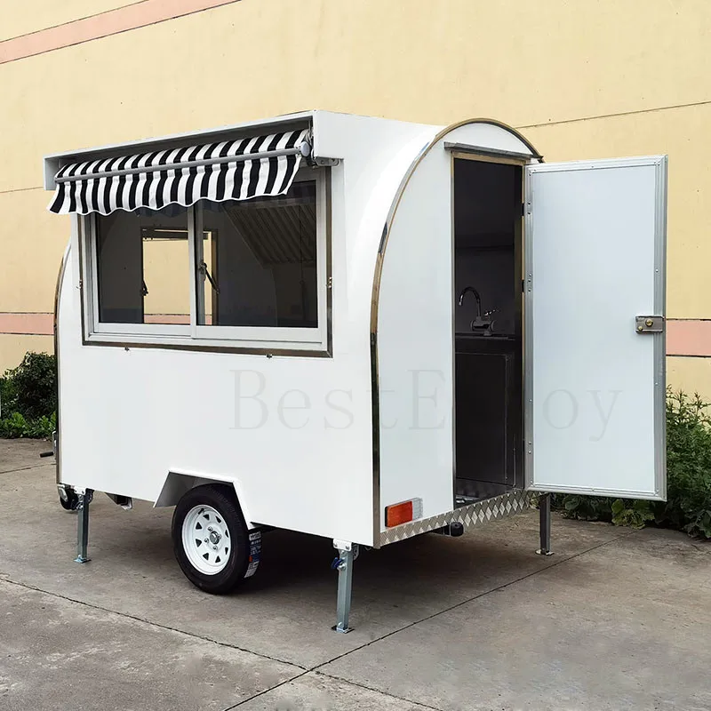 New Pizza Remorque Dimensions Combi Ghana Malaysia Food Van Kiosk Trailer Caravan Truck Refrigerator Freezer For Fast Food Sale