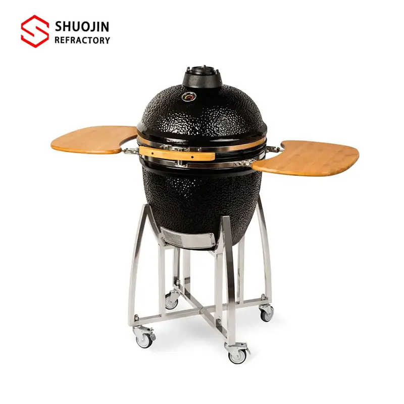 Outdoor Kamado Grill Ceramic Cookware Built-in Ovens BBQ for Outdoor Cooking