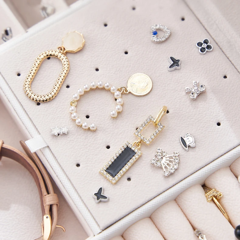 Xinxing custom Jewellery Boxes Necklace Box Ring Earring Storage Lockable Luxury Wholesale Leather Jewellery Boxes