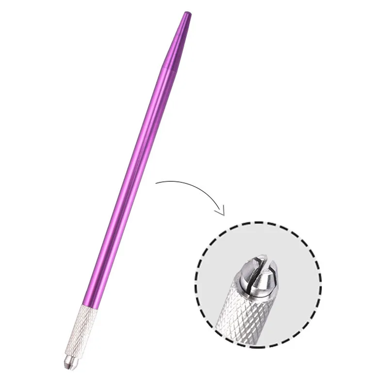 Tattoo Microblading Pen Manual Microblade Needle Holder Fog Eyebrow Tattoo Pen Handmade Embroidery Permanent Makeup Tool