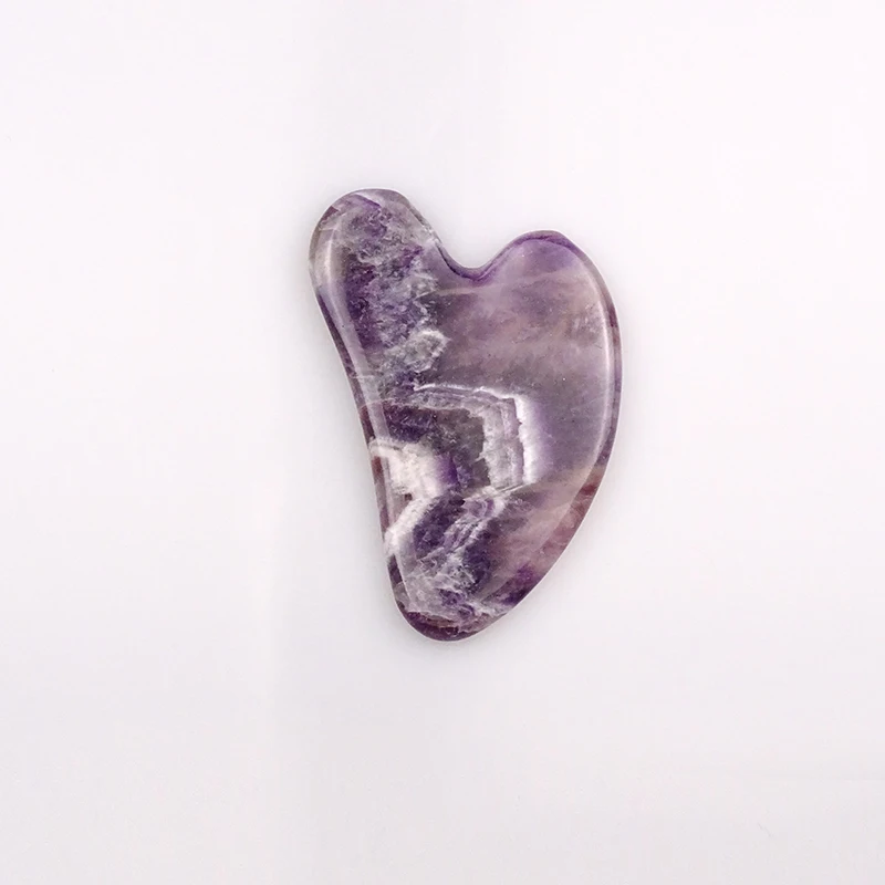 Hot sell natural Jade roller set anti-aging jade roller massage amethyst face roller gua sha kit