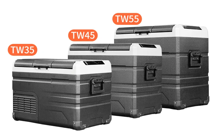 TW45 DC12V24V Dual Zone Car Refrigeratorl Portable Mini Fridge for RV Truck Camping
