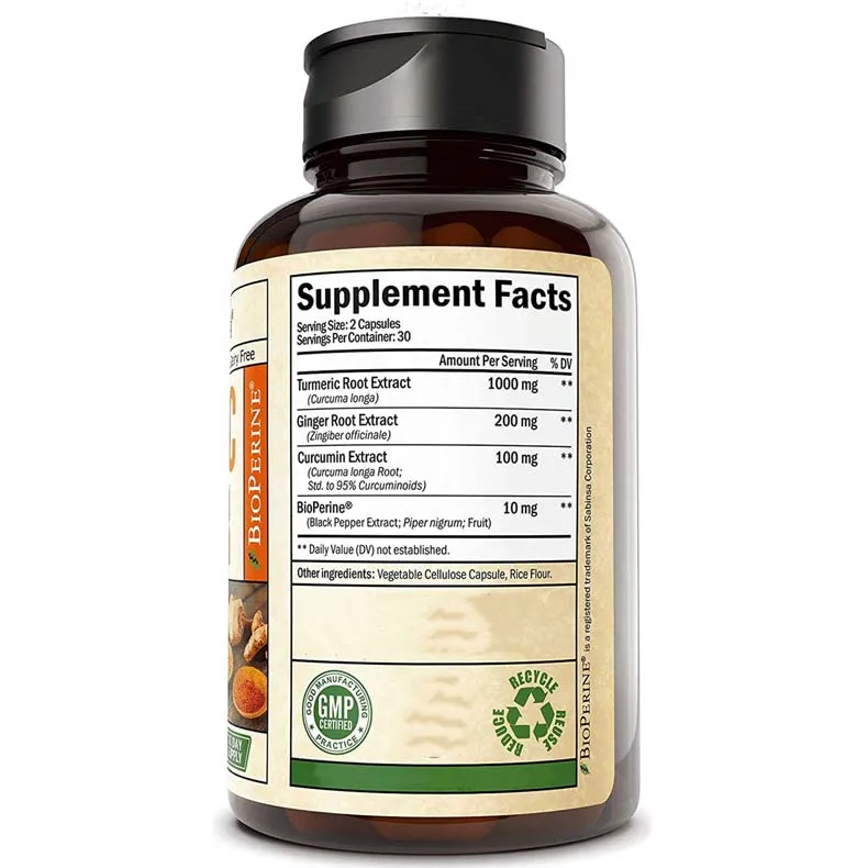 2020 turmeric ginger help immune support joint muscle manufacturer direct sale