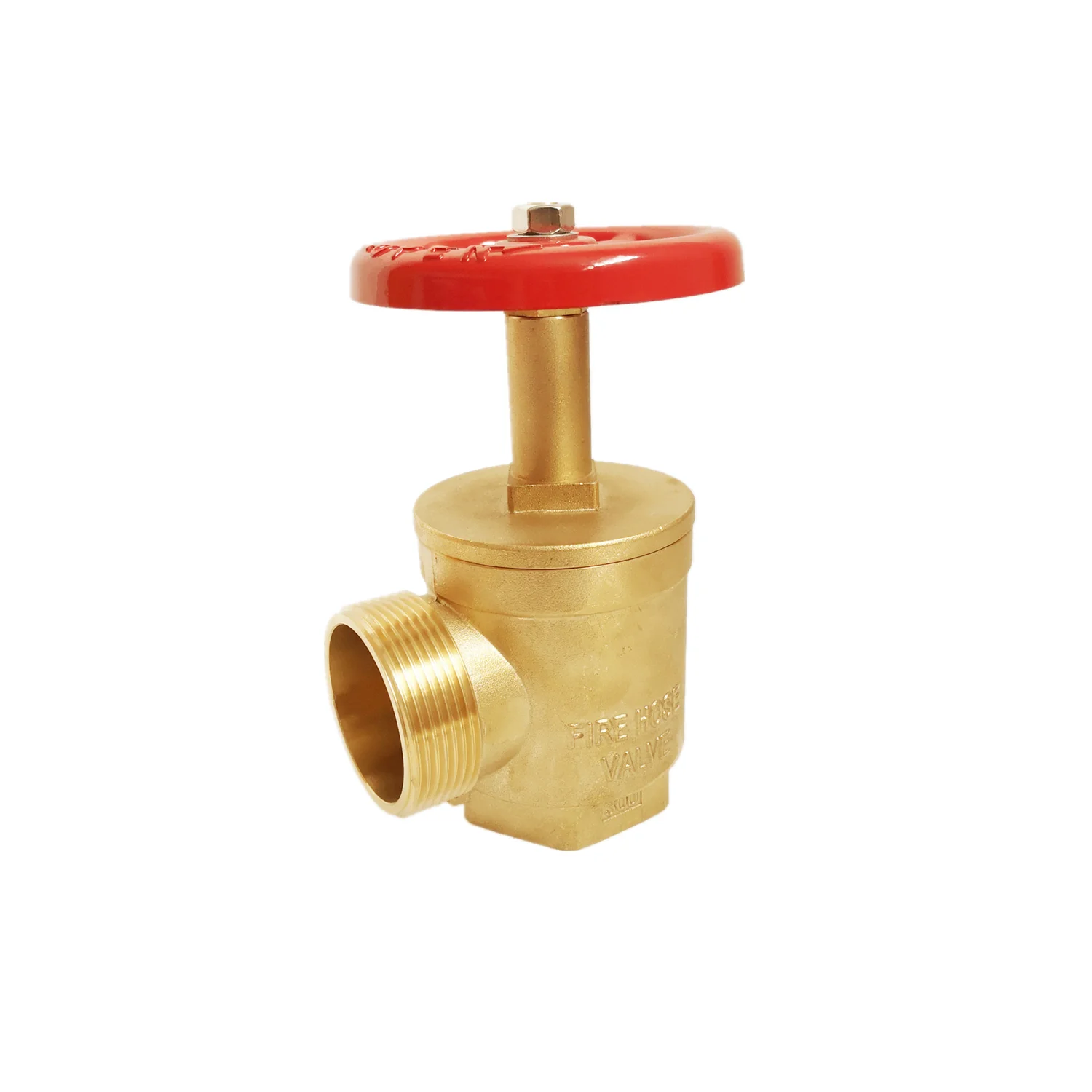 Brass American DN65 right angle threaded fire hydrant water valve, brass right angle fire hydrant water valve