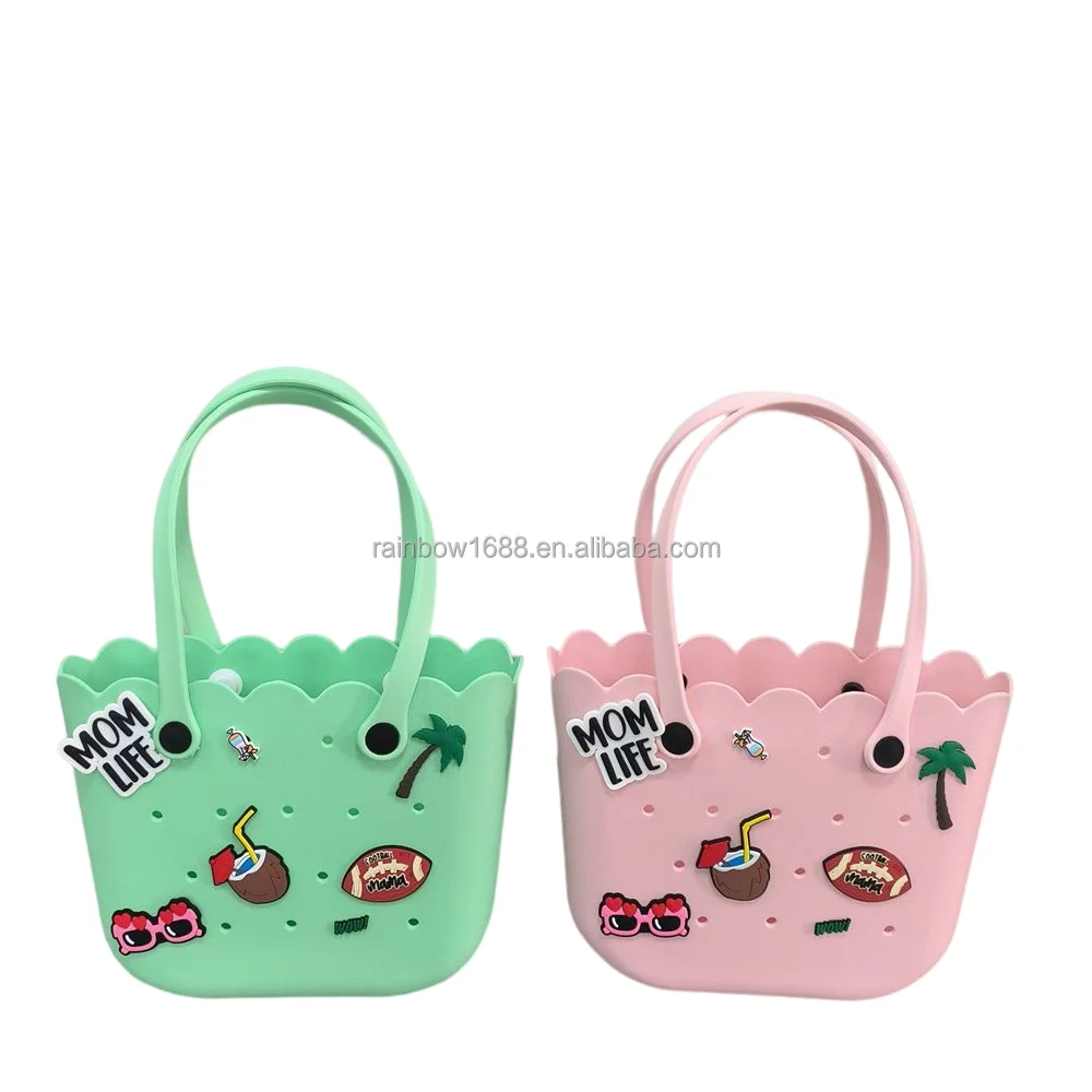 Fashion Outdoor EVA Beach Bag Portable Storage Hole Big Bag Basket