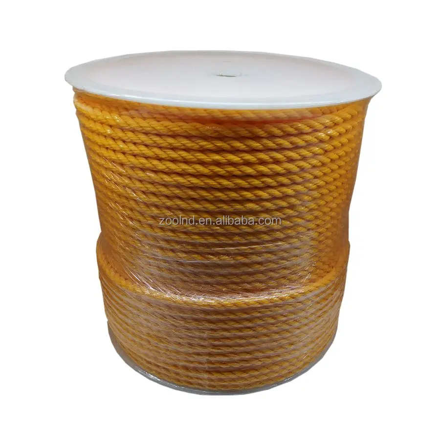 High Tenacity Polyethylene monofilament Twisted Rope 3 & 4 Strands Color PE Rope