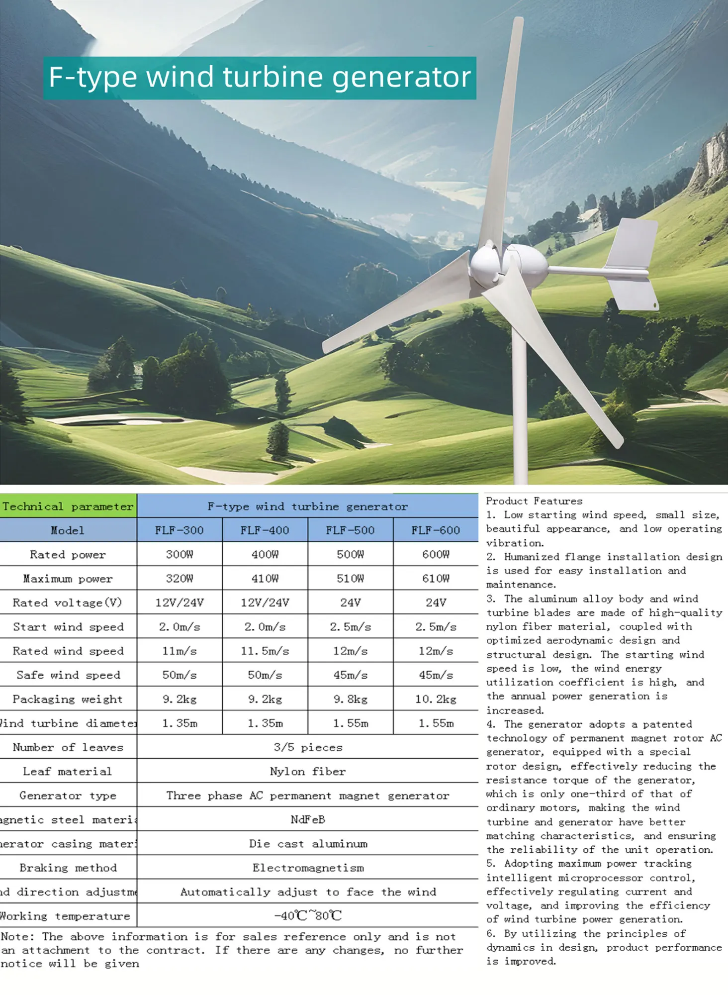 Langle 12v 24v 48v Windmill Turbine horizontal axis wind turbine Home Wind Power vertical wind turbine free energy generator