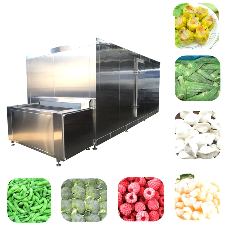 Небольшая коробка freon, криогенный контейнер IQF, индивидуальный флюидизационный кальмар, быстрый взрыв, Морозильная машина, цена