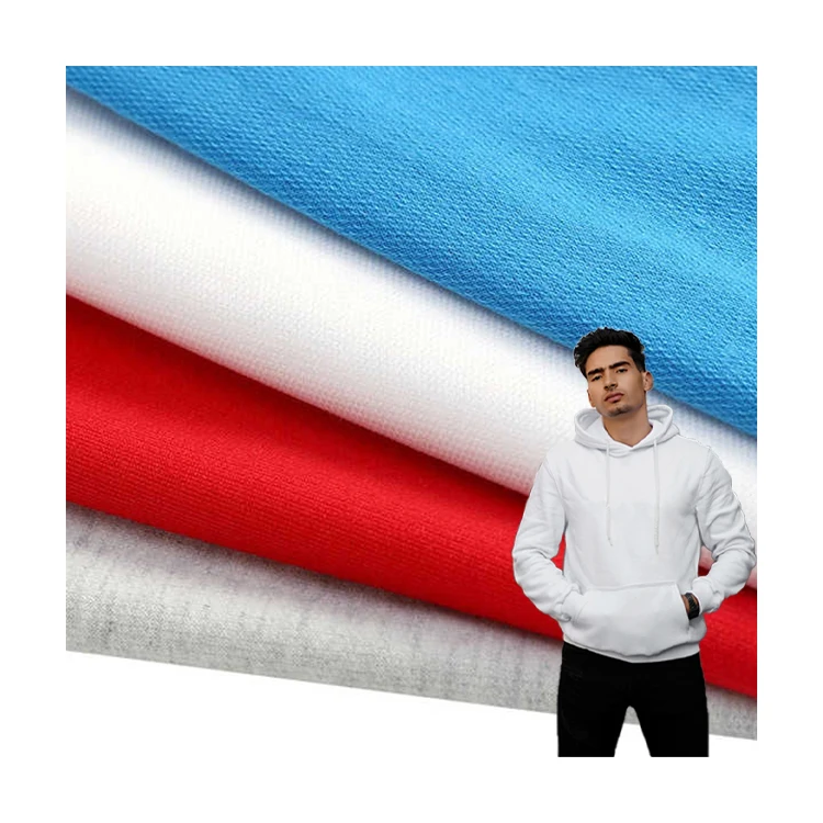 High Quality Bamboo Fish Scale Fabric  Knit Organic Bamboo Cotton Soft French Terry Fabric For Hoodies