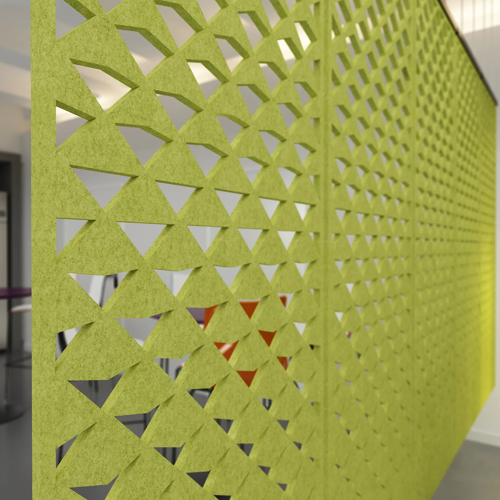 100% Polyester Acoustic Felt Panel Hanging Room Divider Easy Install Felt Acoustic board Screen