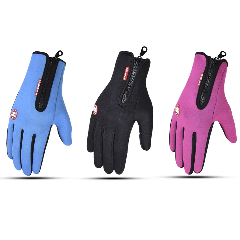 Уличные спортивные перчатки, теплые флисовые ветрозащитные сенсорные спортивные перчатки для сенсорных экранов, высококачественные водонепроницаемые тканевые велосипедные перчатки