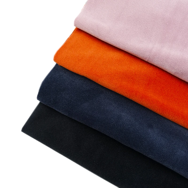 Супермягкий бархат с спандексом для одежды и одеял