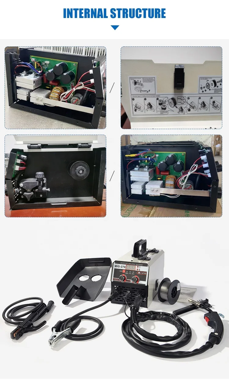 AOXING MIG/MMA бесгазовый инверторный Сварочный аппарат MIG-950