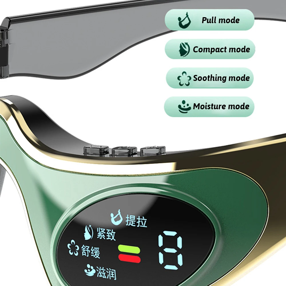 Under Eyes Red Light Therapy Massager Glasses,Microcurrent Eye face led red light Beauty Device Eyes Bag