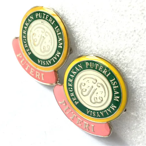Factory customized high-quality custom-shaped metal stainless steel pin badge