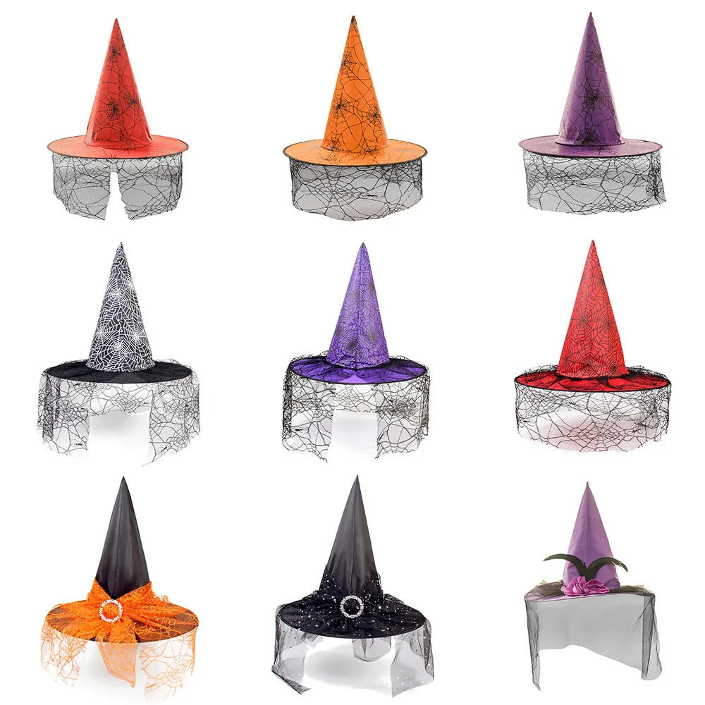 Top Selling Halloween Costume Witch Hat Halloween Costume Accessory For Holiday Halloween Party Witch Hat