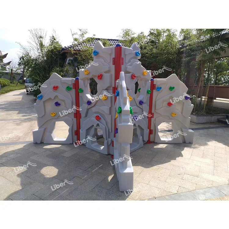 LLDPE Galannized стальная уличная Одиночная игровая площадка оборудование скалолазание структура стены для