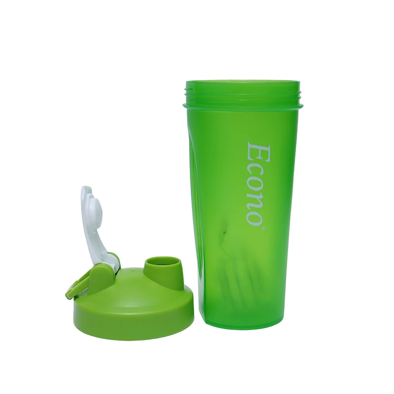 600ML Sports Fitness Protein Shaker Water Bottle with Plastic Lid Factory Wholesale Food Grade for Outdoor Camping Gym Use