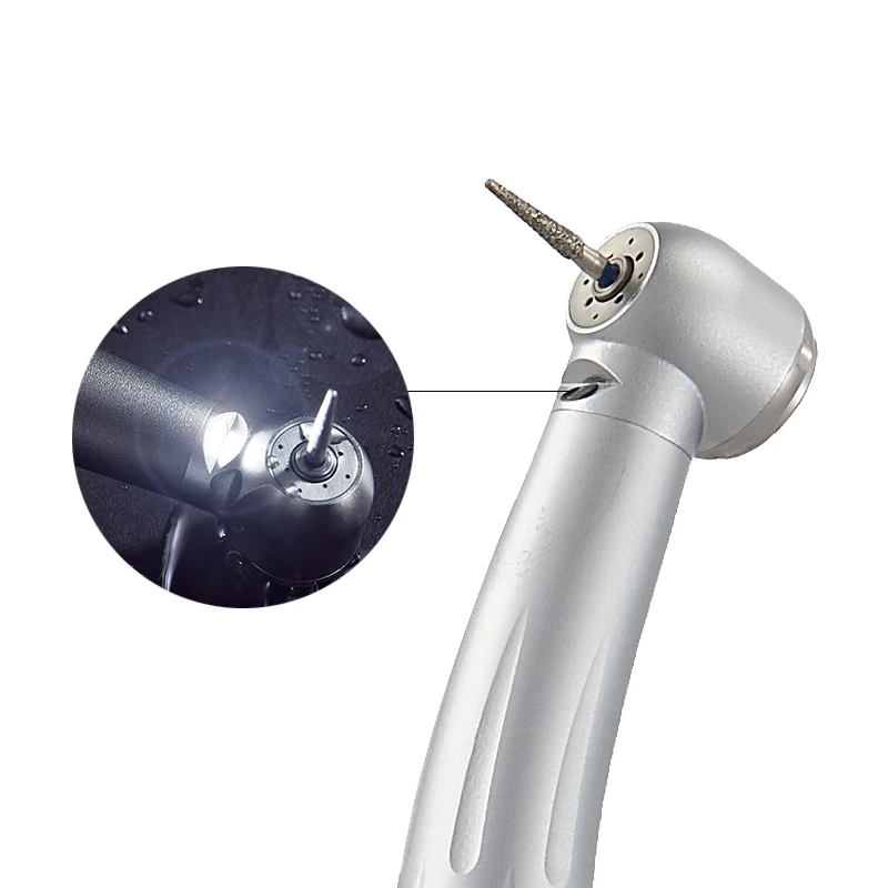 Светодиодный угловой наконечник светодиодный электродвигателем микро мотор турбины высокая скорость стоматологических наконечников