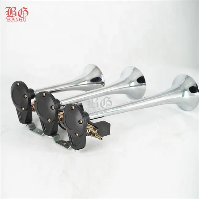 European Truck Parts Bangu 12V 24V 450 Hz 120db 3 pipes air horn electric air horn with powerful sound for truck for bus