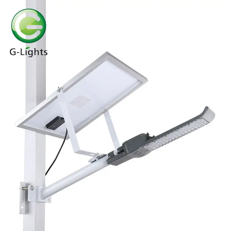 Hot Sell High Lumen Bridgelux Smd Streetlight Ip65 Aluminum Waterproof Outdoor 30w 60w 100w Led Solar Street Light