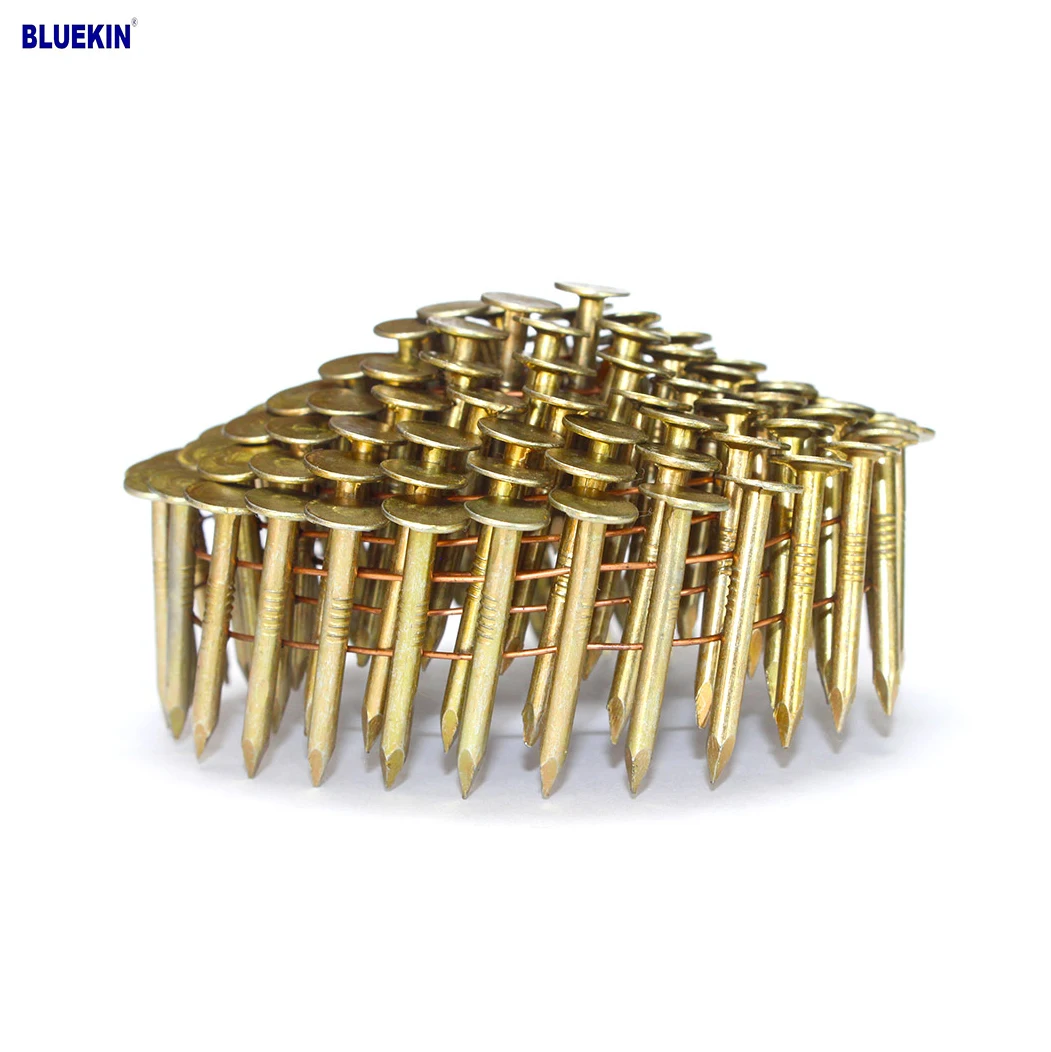 cheap price electro galvanized coil roofing nails for USA